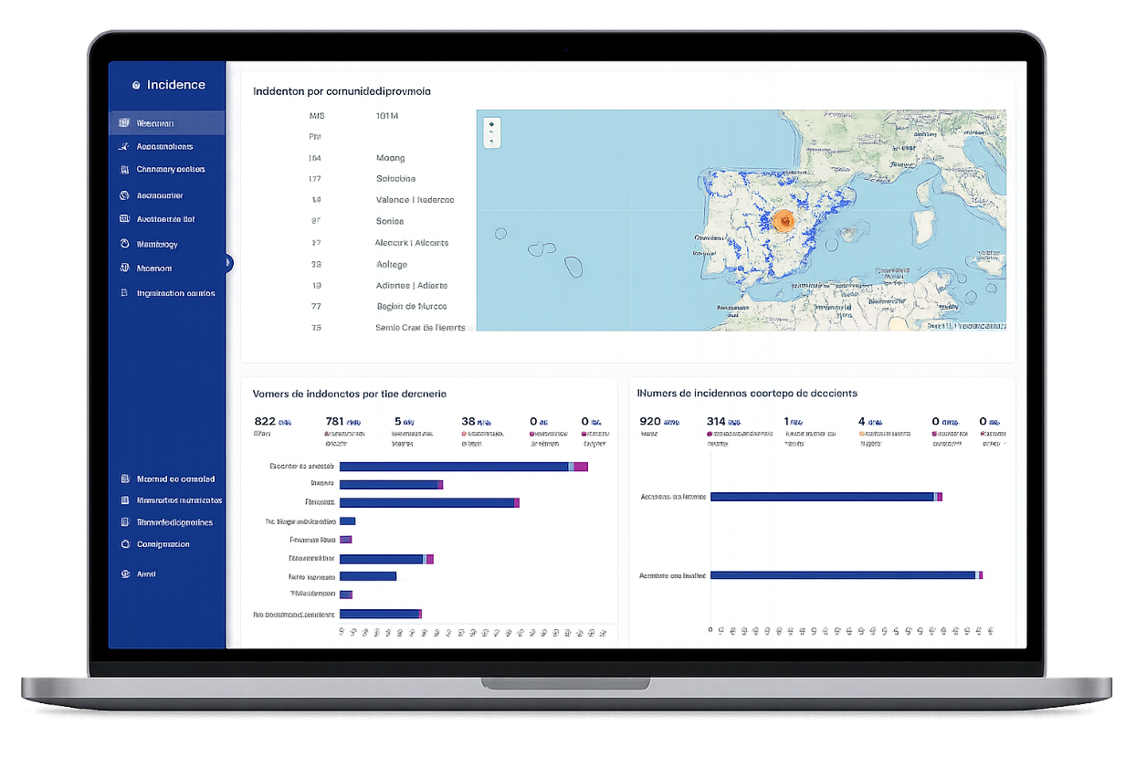 Dashboard operacional de conservación vial